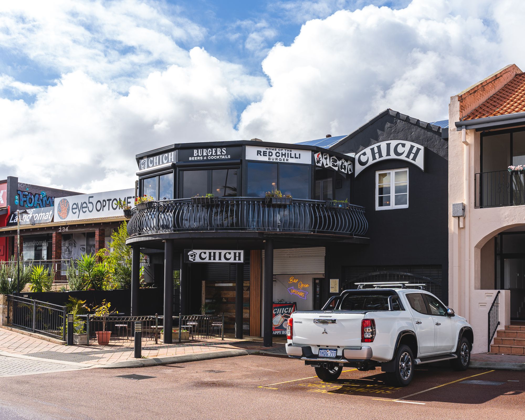 Exterior of CHICH with a ute parked in-front