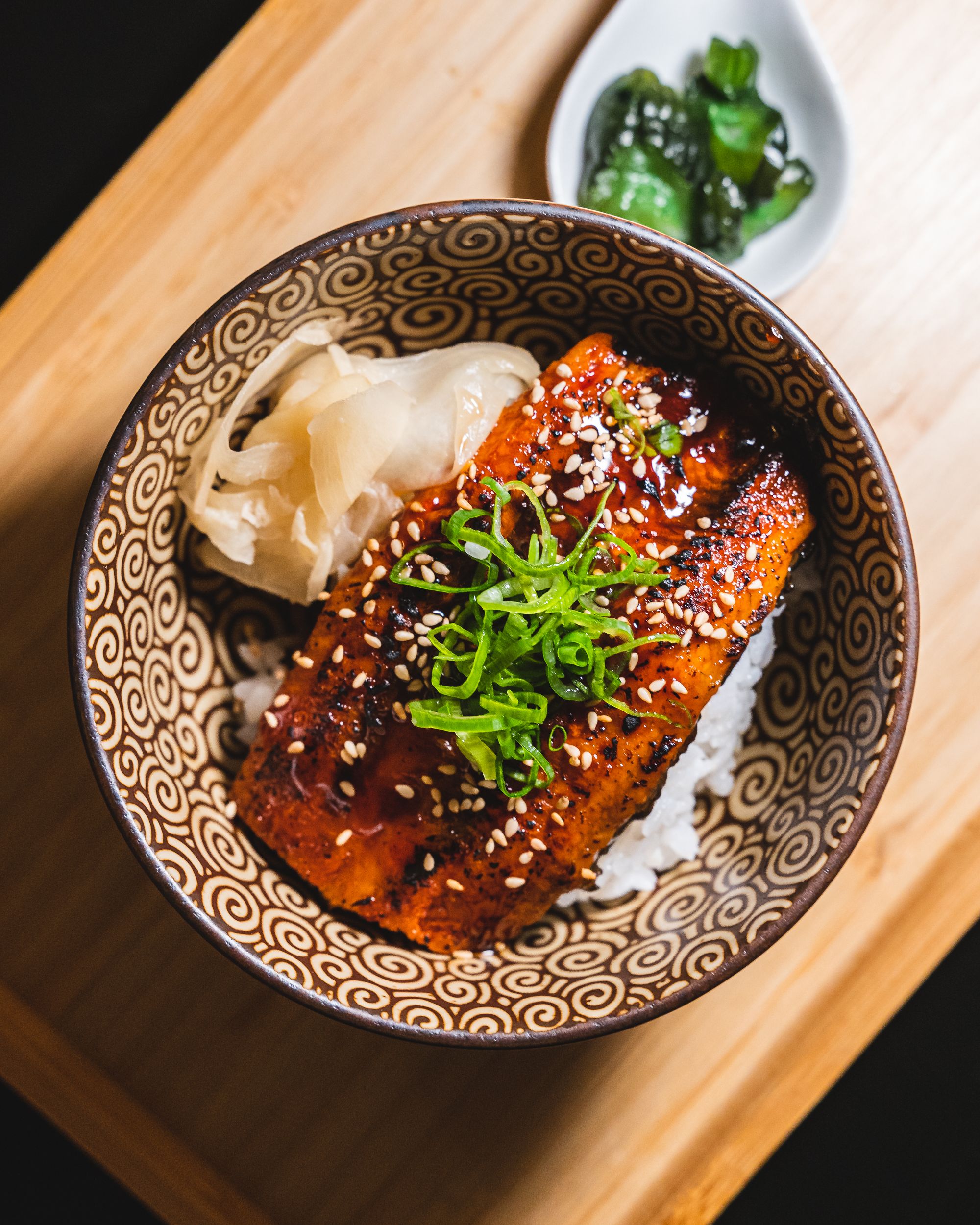 Bowl of Japanese eel on rice