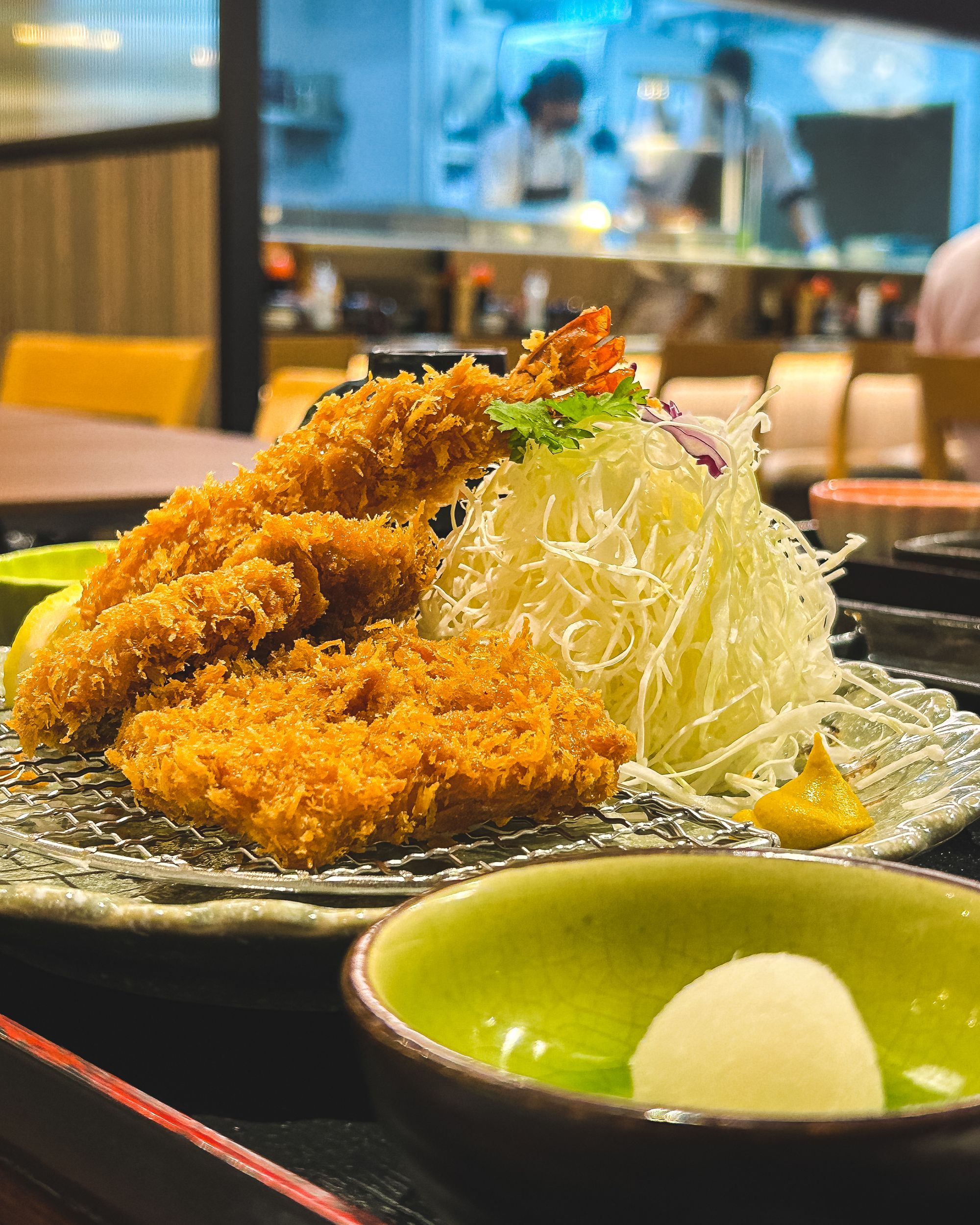 Close up of tonkatsu