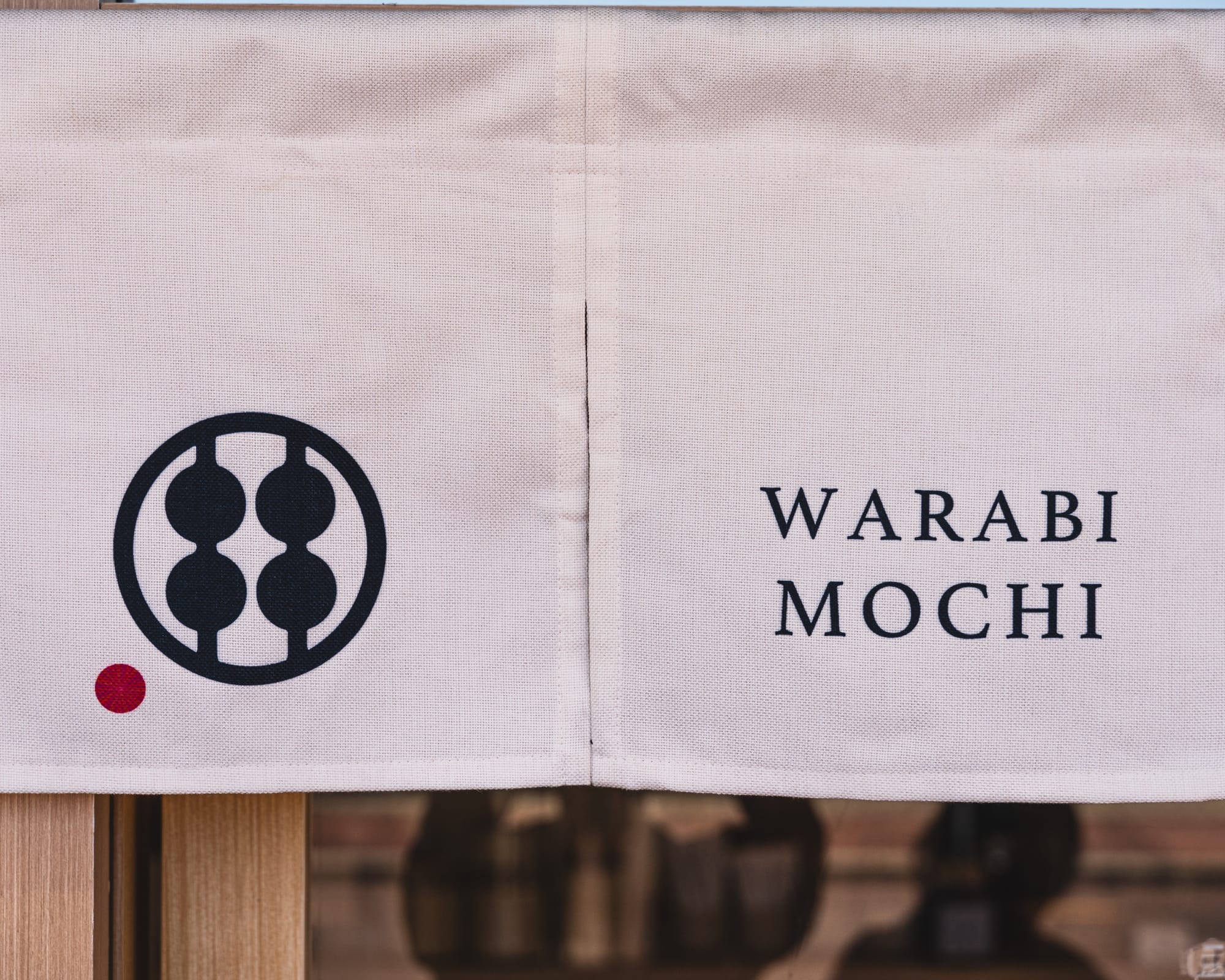 Exterior banner of warabi mochi