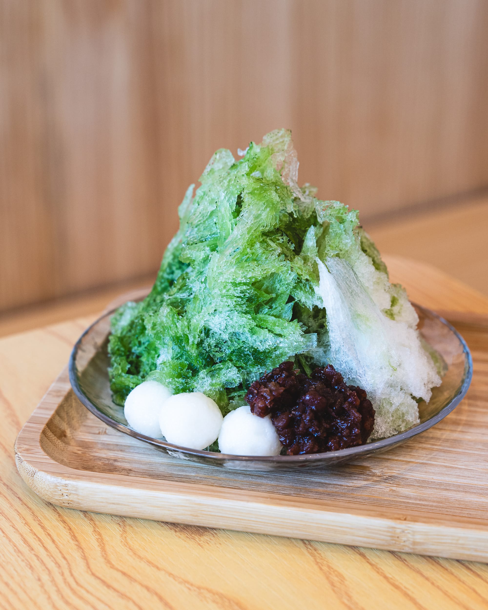 Close up of kakigori