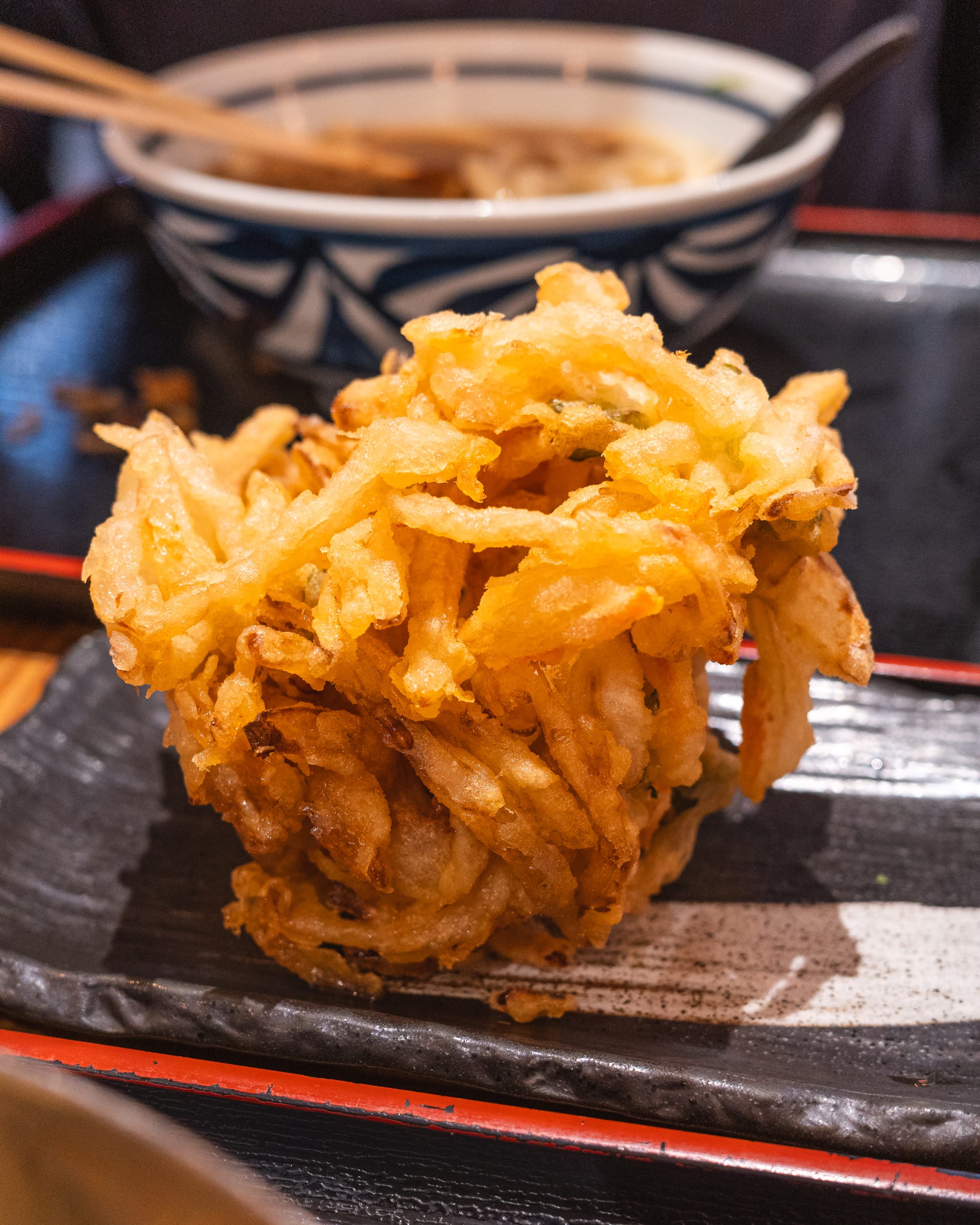 Close up of vegetable tempura